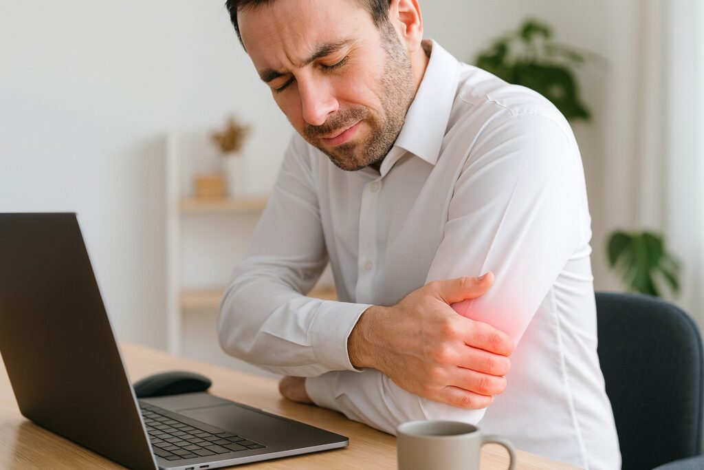 Ból łokcia od pracy przy komputerze